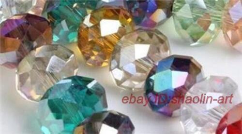 lâche pierres précieuses multicolore 100pcs perles,4x6mm cristal
