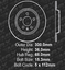 OE Replacement Rotors Ceramic Pads R 2013 Audi Q5 w//300mm Rear Rotor Dia