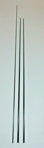 Rutenspitzen,Hohlcarbonspitzen,Kohlefaserspitzen hohl,Rutenersatzteile,Set v.3St