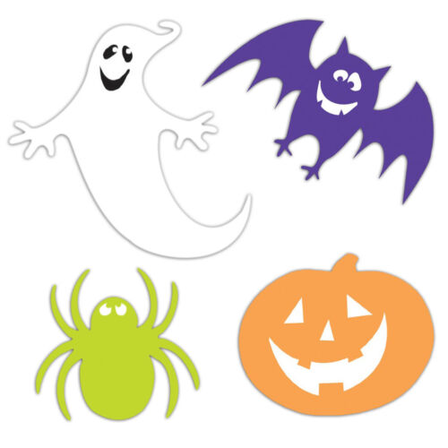 30 pedazo Surtido Halloween Fantasmas Murciélagos Araña calabazas Decoraciones de recorte 