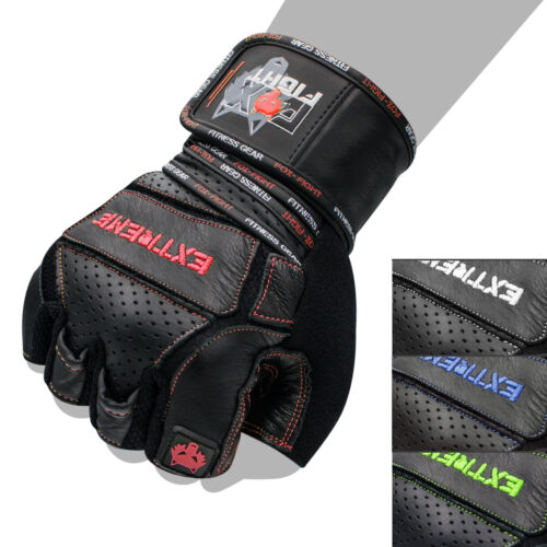 Extreme red force fitness sport entraînement gants force sport gants cuir