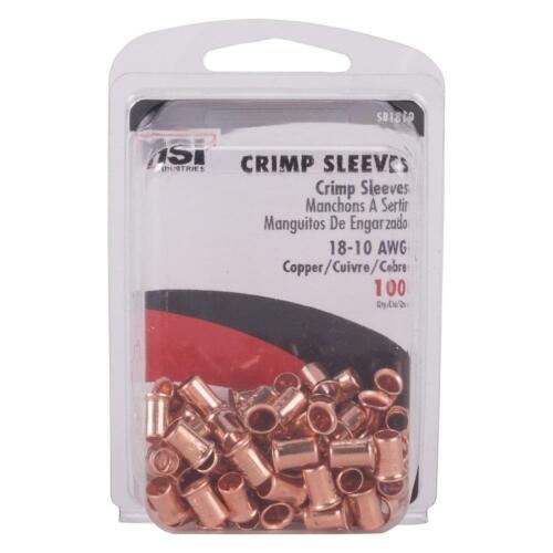 Blister... Easy-Twist Copper Crimp Sleeve Wire Connector 18-10 AWG Range