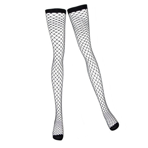 Black Over Knee Tight Fish Net Socks Halloween Party Woman Mesh Stockings