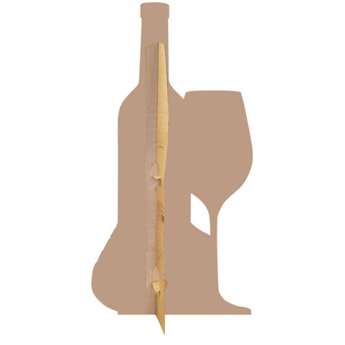 CHEESE AND WINE BOTTLE 6/' 3/" CARDBOARD CUTOUT Standup Standee Poster Party Prop