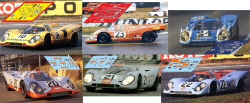 Calcas Porsche 917k 917 k Le Mans 1970  1:32 1:24 1:43 1:18 slot decals