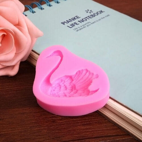 Cute Swan Silicone Fondant Cake Decorating Mold Cookie Pastry Baking Mould XNH2