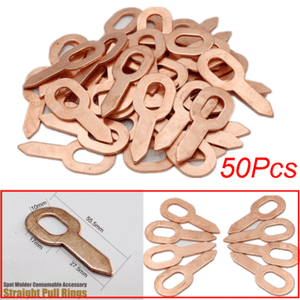 50x Straight Dent Pulling Ring For Car Stud Body Spot Welder Panel Puller Washer