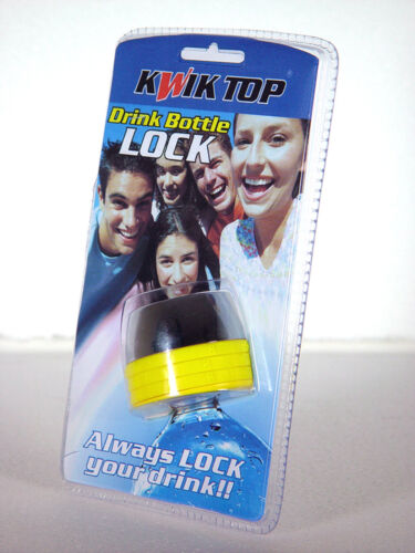 Drink Bottle Lock Protector Orange Combination Protect Drink Kwik Top 