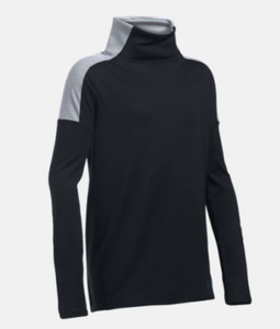 Underarmour Girls Cozy ColdGear Long Sleeve Black White Size 9-10 Years *REF73