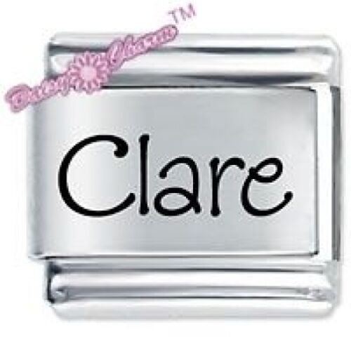 CLARE Name DAISY CHARM Fits Nomination Classic Size Italian Charms