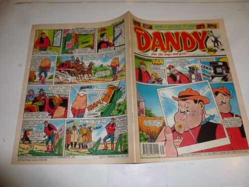 No 2593 The DANDY Comic UK Paper Comic Date 03//08//1991