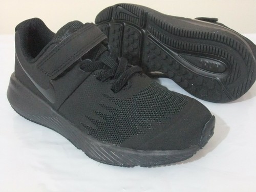 boys black trainers size 2.5