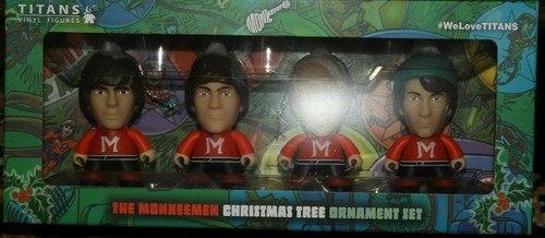 TITANS MONKEES 3/" 4 PACK VINYL CHRISTMAS TREE FIGURES ORNAMENT VERY LOW PRICE