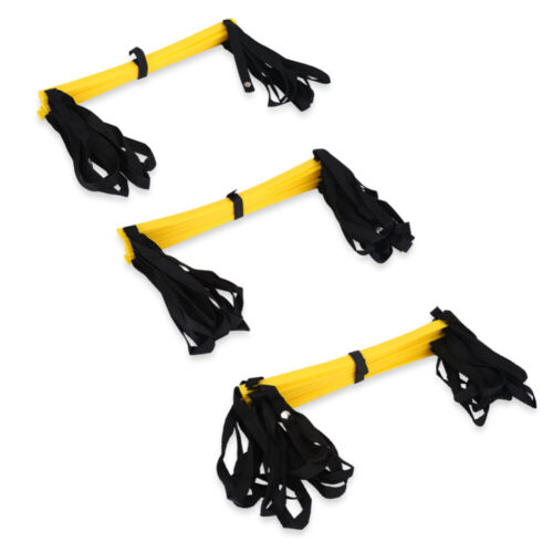 7//10//13-Rung Football Speed Agility Training Ladder Flat Rungs 4M Yellow