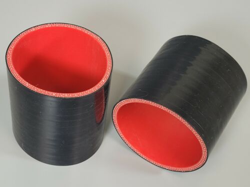 Pair 2/" To 2/" inch Straight Silicone Hose Intercooler Coupler 3/" inch Long