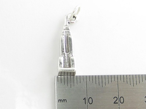 Empire state building sterling silver charm .925 x 1 USA US charms SSLP1260