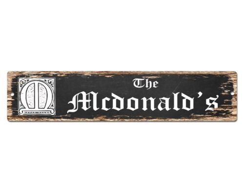 SP0733 The MCDONALD'S Family name Sign Bar Store Shop Cafe Home Chic Decor Gift 
