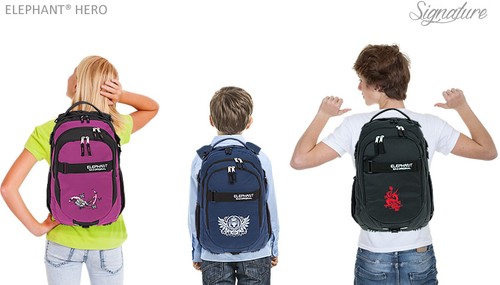 Schulrucksack Rucksack Elephant Sig Hero Schulranzen Jungen Blau Bag 12645 Lion