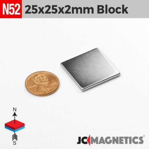 N52 Super Strong Rare Earth Neodymium Magnet Block Thin Square Crafts Fridge DIY