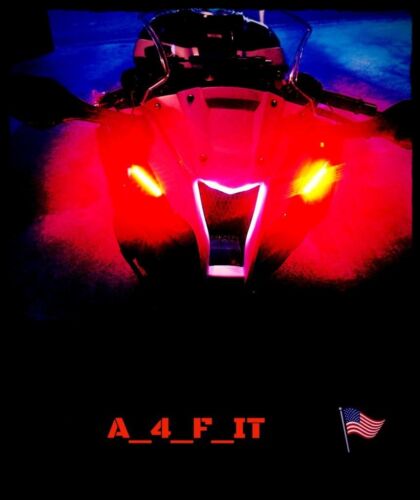 4 Universal RED LED Rear Marker Brake Tail Light Motorcycle Street Bike Custom ! 