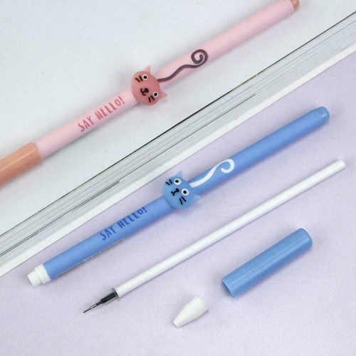1//2//5//10pcs Cute Cat Tail Gel Pen 0.5mm Black Ink Office Stati P3M5 Student U4S2