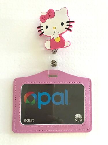 Cartoon Retractable Pant Clip ID//Opal// Myki Metro Card Holder school bag Tag