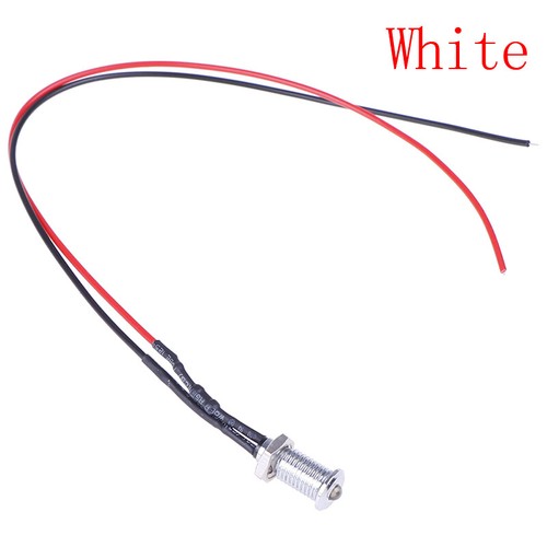 1Pc 6mm Waterproof Warning LED Metal Indicator Pilot Light 12V Signal Lamp PR.Z8