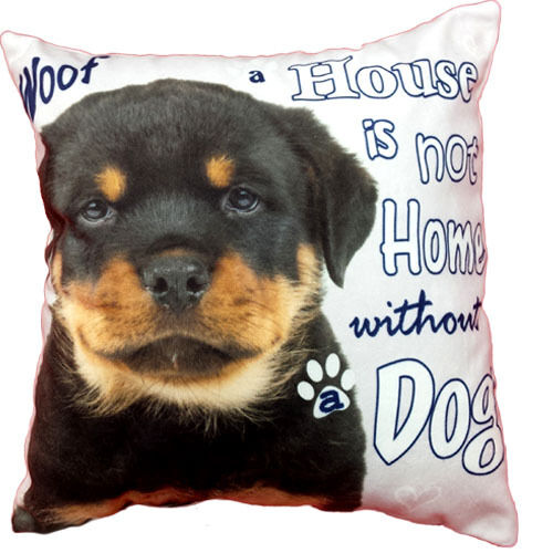 Dog picture Cushions complete cushion with filling Mini size soft suede material