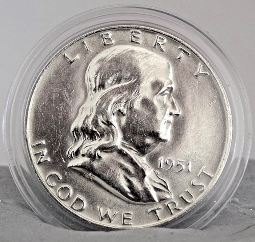 1948-63 X1 1951 FRANKLIN HALF DOLLAR EF COLLECTIBLE US COINS MONEY GIFT IDEA