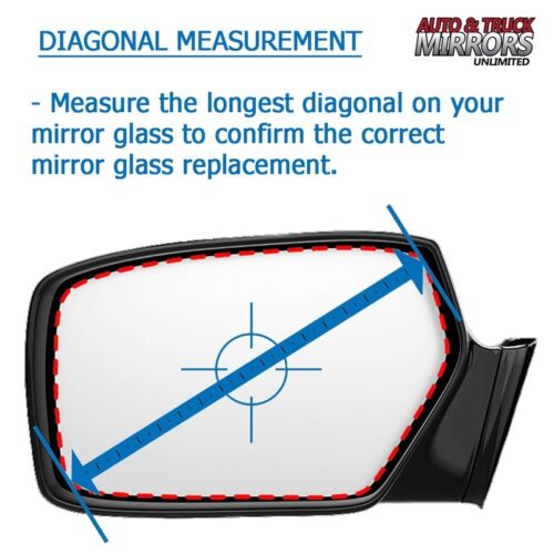 Mirror Glass Adhesive For 03-04 Ford Mustang Passenger Side Replacement