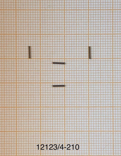Drahtstärke 0,12mm -nichtrostend- Länge 5mm Außen Ø0,75mm 4 x mini Druckfeder