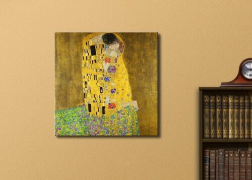 Canvas Art Home Decor-24x24 Golden Phase Wall26 /"The Kiss/" by Gustav Klimt