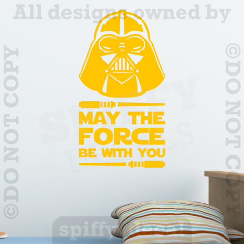 May The Force Be With You DARTH VADER Vinyl Wall Decal Sticker STAR WARS