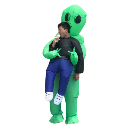 Alien Abduction Halloween Inflatable Costume Adult/'s Funny Dressing Party Outfit