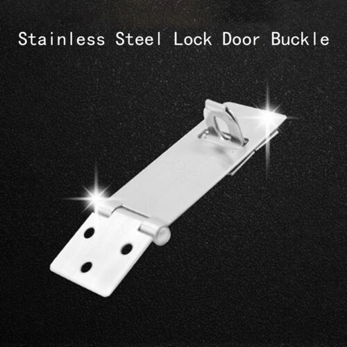 Portable Home Stainless Steel Hasp Door Lock Buckle Locker Latch Bolt Secure F~ 