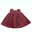 New toddler girls cotton sleeveless dress Burgundy or Brown 3-24 month