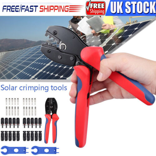PV 2.5/4/6mm² Wire Crimping Tool Kit ! 10 Pairs MC4 Solar Crimp Tool Connector 
