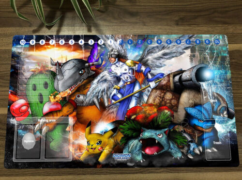 Details about  / Anime Digimon Playmat Angemon Trading Card Game Mat DTCG Play Mat /& Card Zones