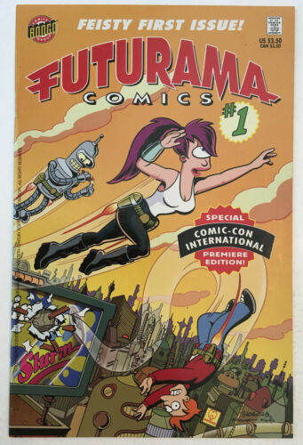 2000 1000 made! Matt Groening Bongo Comics FUTURAMA #1 SDCC Variant Cover