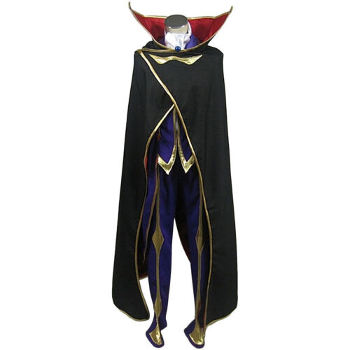 Lelouch of the Rebellion Zero Outfit Cosplay Costume Halloween Suit Code Geass