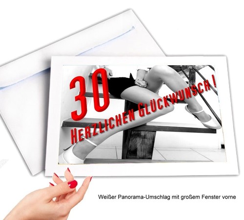 DigitalOase 30 Geburtstag Glückwunschkarte Grußkarte XXL Geburtstagskarten #371