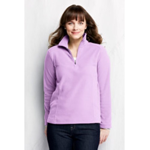 LANDS END Polartec Aircore 100 Half-zip Pullover FLEECE Lavender Pink Lg P