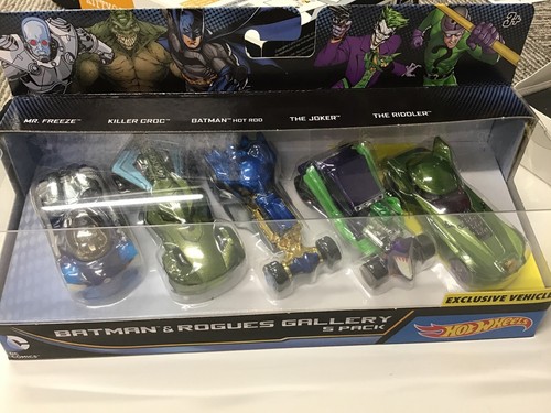 5 Pack Hot Wheels DC Comics Batman and Rogues Gallery Vehicle