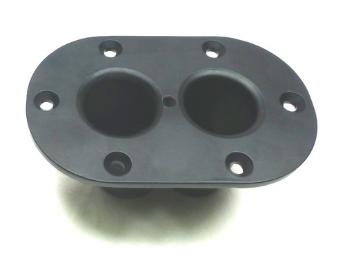 2 Two DUAL PORT Metal DJ//PA Speaker Stand Internal Adapters 10° /& 0° Top Hat