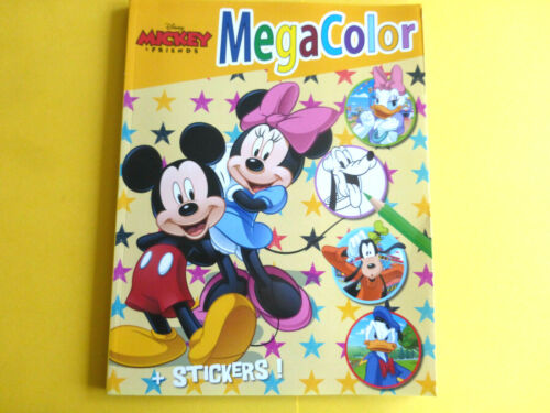 Sticker für Kinder Disney Mickey,Minnie&co  ca:128 Vorlagen ca:27x21cm Malbuch 