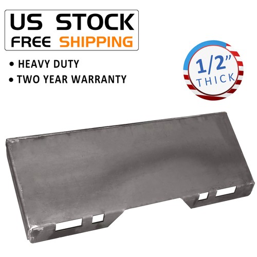 1//2/" Quick Tach Attachment Mount Plate Skid Steer Loader Bobcat Kubota