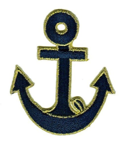 Ap43 anclaje náutico Patch perchas imagen aplicación Patch anchor DIY rockabilly