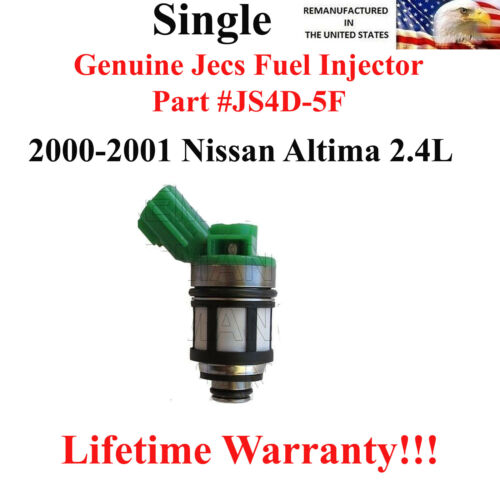 JS4D-5F Genuine Single Jecs Fuel Injector for 2000-2001 Nissan Altima 2.4L 