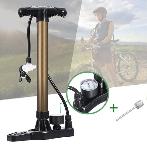 Durable Bicycle Basketball Air Pump Inflator Manometer with Pressure Gauge Worth