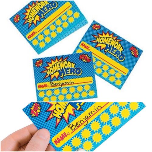 Educational Resource Paper Homework Punch Cards  x 10
